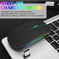 2.4GHz i Bluetooth miš, punjivi bežični LED miš za ROG telefon takođe kompatibilan sa TV laptop Mac