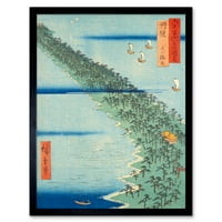 AMA NO HASHIDATE tango provincija Utagawa Hiroshige Japanski Woodblock Framed Wall Art Slika Ispis