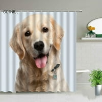 Životinjski pseći za kućne ljubimce 3D ispisani tuš za tuširanje crtani mačka kupatilo dekor vodootporna