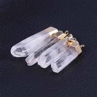 Prirodni kristalni privjesci Clear Quartz Stone Carms DIY dodaci za izradu nakita