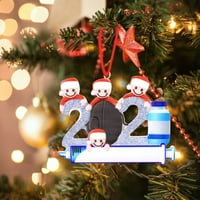 Toyfunny božićna porodična šprica DIY rukopis želi ukrašavanja božićnih drvva