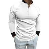 Muška majica za posteljinu niz majicu s dugim rukavima muške casuse jesenska prugasta tkanina majica