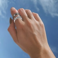 Xinqinghao dvotonski dijamantski izvrsni set prsten Popularni izvrsni par prsten 6 ~ d