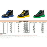 Lacyhop Girls Boys Boots čipke čipke čizme Boine Counti Combat Boot školski klizanje otporne cipele