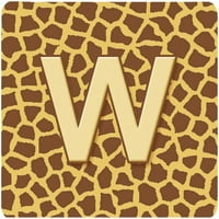Monogram - Giraffe priobači pjene, početno slovo W - set 4, 3. 3. In