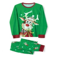 Goowrom Porodica koja odgovara Božićne pidžame Postavite Holiday Santa Deer Sleep Lepwear Xmas PJS set