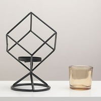 HonRane držač svijeća sa staklenim čašice Geometrija stila Iron Art Nordic Style Creative Candle Stalak
