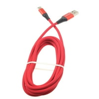 Type-C Red 6ft USB-C kabel za Samsung Galaxy S22 Ultra Phones - Kabel za punjač Power Wire Long pletenica