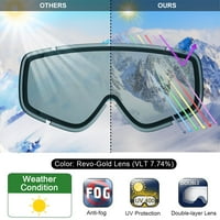 Pronađi odrasli skijaške naočare protiv magle skijaške naočale cilindrične protiv magle za naočare protiv