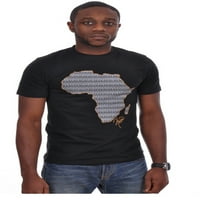 Crna krpa od blata Ispiši kartu afričke majice