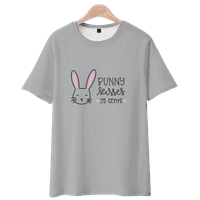 Uskršnji zec ispis kratkih rukava modna ljetna casual majica