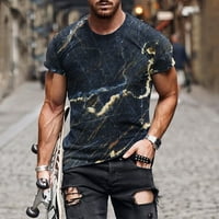 Muška 3D štampana majica Crewneck kratki rukav modne ležerne grafičke majice Tees Atletic Trkenje mišića