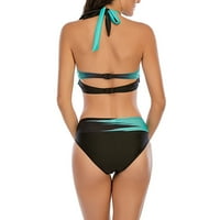 Zuwimk Womens Tanke Bathini kupaći odijela, ženski visoko rezani tank bikini set kupaći kostim Cami