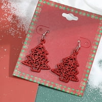 ZTTD modni božićni ukras New Candy Božićne drvce minđuše kreativne praznične naušnice ukrasi naušnice