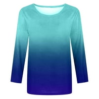 Advoicd Fall Bluze za žene Modni ženski klasični-fit s dugim rukavima dolje poklina majica pada bluza