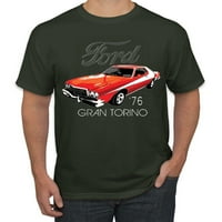 Divlji Bobby, Ford 'Gran Torino Vintage Automobili i kamioni Muška grafička majica, Šumska zelena, 3xl