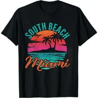 Južna plaža Miami Florida Sunset Majica za odmor