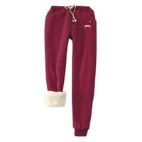 Shomport Ženske zimske hlače za zimske atletike Termalni joggeri Grafičke pantalone za ispis