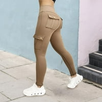 Iopqo gamaše za žene joga hlače Radna odjeća Fitness hlače Ženske visoke elastične teške joge hlače