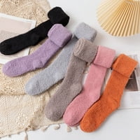 Termičke čarape za ženske koralne čarape Stripe čarape Šarene lagane čarape Ležerne čarape Zimske čarape
