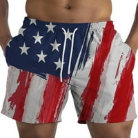 Capreze muške kratke hlače 4. jula kupaćim trupovima Američka zastava tiskane ljetne hlače casual plaža