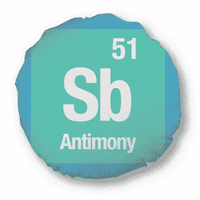 SB Antimon Checal element Chem okrugli bacanje Jastuk za uređenje doma