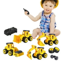 Godderr Kids Toys Građevinski igračke za bebe Todler Engineering Igračke za automobile zauzeti