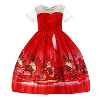Rovga haljine za djevojke princeze djevojke Pageant božićne xmas haljina dječja dječja plesna haljina