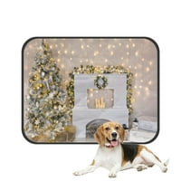 Božićne božićne stablo svijeće i kamini kućni ljubimac mačji krevet pee jastučići mat jastuk za ottov