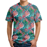 Muške majice plus veličina vrhova Muška havajska majica i majica kratkih rukava s kratkim rukavima Majica