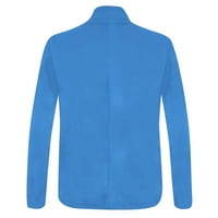 Dugi kardigan džemperi za žene s dugim rukavima, slatka boja Slim overywer kardigans kaput jakna plava