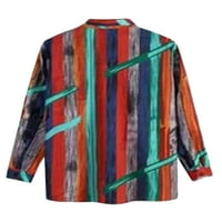 Prednjeg swalk muns vrhovi dolje bluza lapel majice za izrez muškarci meka tunika majica dugih rukava