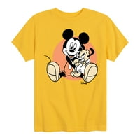 Disney - Mickey Mouse zagrli svoje štene - grafička majica kratkih rukava za mlade