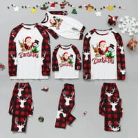 Božićne pidžame za obiteljski božićni PJS podudarni setovi za odrasle djece za odmor Xmas Claus Slatka