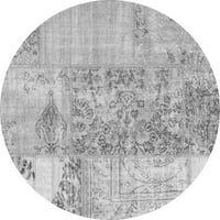 Ahgly Company u zatvorenom okrugli patchwork sivi prijelazni prostirci, 3 'krug