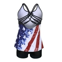 Tankini kupaći kostim za žene veliki bikini set digitalni tiskani suspender plaža Split Monokini