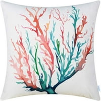 Platno bacaju poklopac jastuka za kauč za kauč na kauču na domaćem ukrasu Akvarel slikanje print morskog