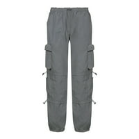 Ženske panker baggy teretne hlače Ravne multi-džepne radne pantalone za trčanje na otvorenom unutarnje
