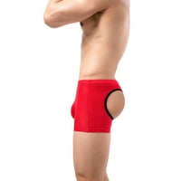 Muški donji rublje Boxers Clearence Plus veličina duga noga šuplje seksi trupa za muškarce crvene 2xl