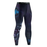Rovga muške hlače muške sportske fitness hlače za treniranje visoke elastičnosti Brzi sušenje gamaše