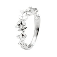 Jiyugala prstenovi za žene cvijeće Diamond angažman prsten nakit poklon