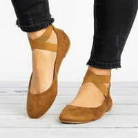 Ženske sandale sandale za dame kauzalne cipele elastične kaiševe ravne cipele Singles Zapatillas