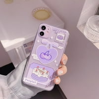 Toyella Ins Girl Iphone Case 11PRO MA Anti-Drop Purple SE