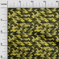 Onupoone baršunasto žute tkanine apstraktne tkanine za šivanje otisnuto plafne od dvorišta široko