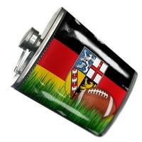 Flask fudbal sa Flag Saarland Region Njemačka