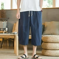 Yolai Men Capri hlače Baggy harem hlače nacrtavaju hlače na plaži Yoga