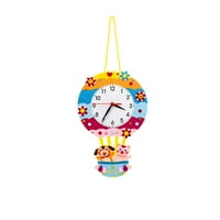 Dječji časovni časovni igrački - netkani kit Cartoon Clock, napravite vlastiti nastavni časovni igrac, dječji vremenski kognitivne obrazovne igračke, rođendanski poklon