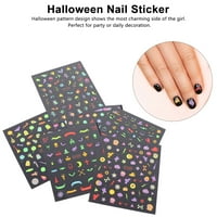 Noć vještica Noctilucence naljepnica za nokte cool Halloween Party manikir naljepnica