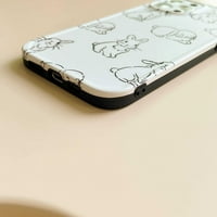 Kompatibilan sa iPhonea futrolom, simpatični lijep crtić za zečje zečice Bunny Soft Shock izolirani