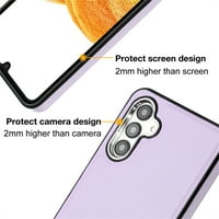 Kožna futrola za Samsung Galaxy A 5G, vrhunska kožna materijala Tanka lagana zaštita fotoaparata Potpuna tjelesna udarna luksuzna futrola, ljubičasta